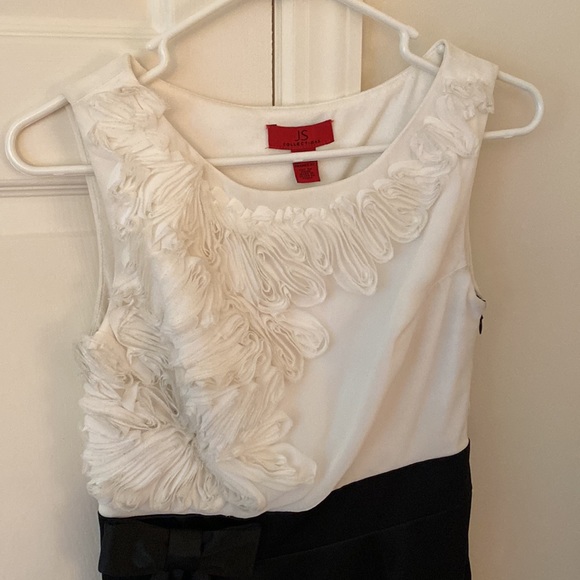 JS Collection Black and White Semi Formal Dress. - Picture 2 of 7